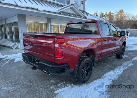 2020 Chevrolet Silverado 1500 4Wd Short Bed Custom Trail Boss z USA, uszkodzony, nr VIN 1GCPYCEF8LZ305543